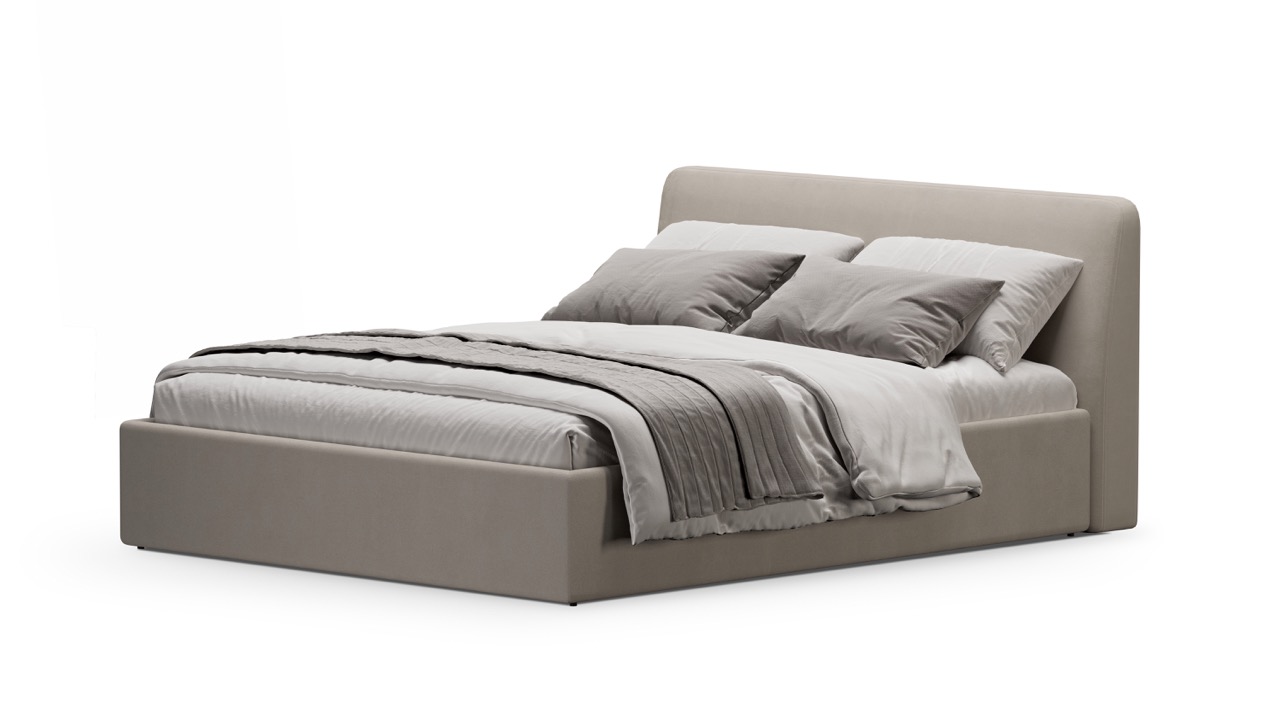 Кровать Симпл 160х200 велюр velutto soft 113